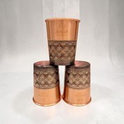 Медные стаканы для обогащения воды САГА оптом, набор 6 шт.